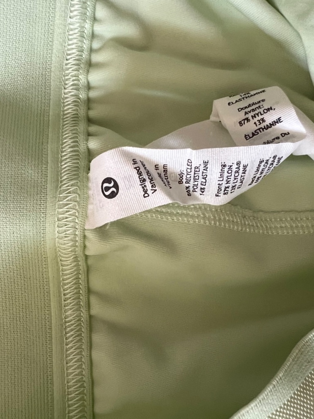 Lululemon Ice Green Skirted Shorts Size S with Pockets - Picture 5 of 7
